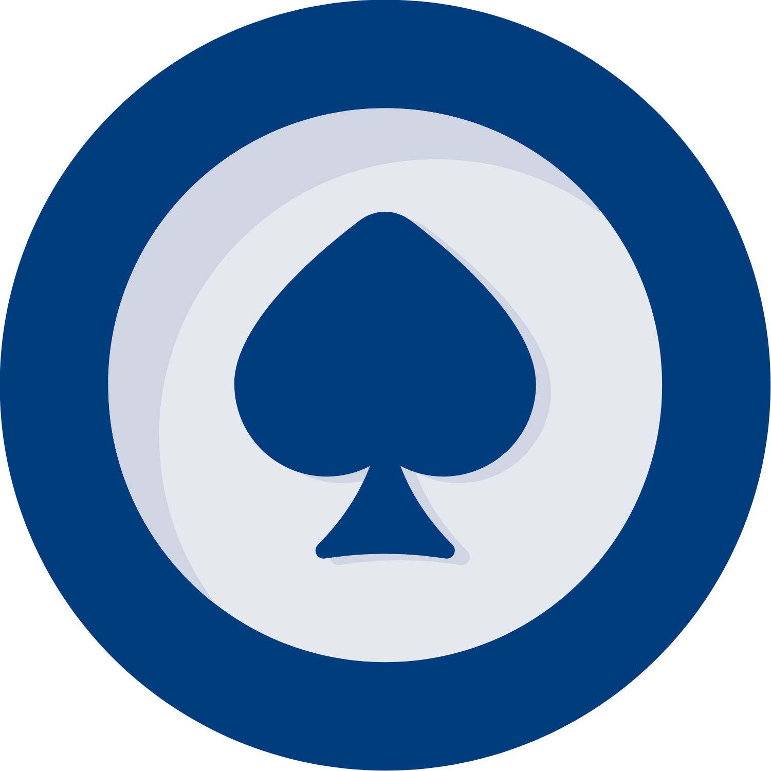 Blue Casino chip with spare