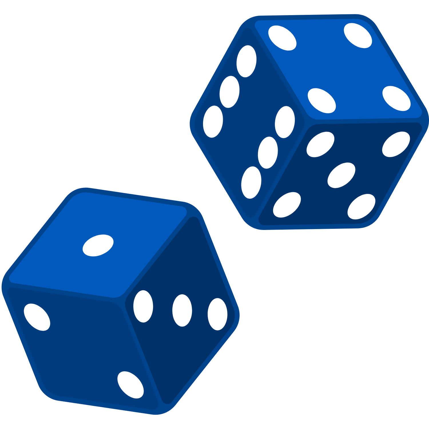 Blue dices